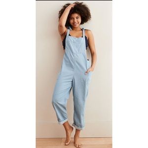Aerie Cotton Overalls with Adjustable Straps